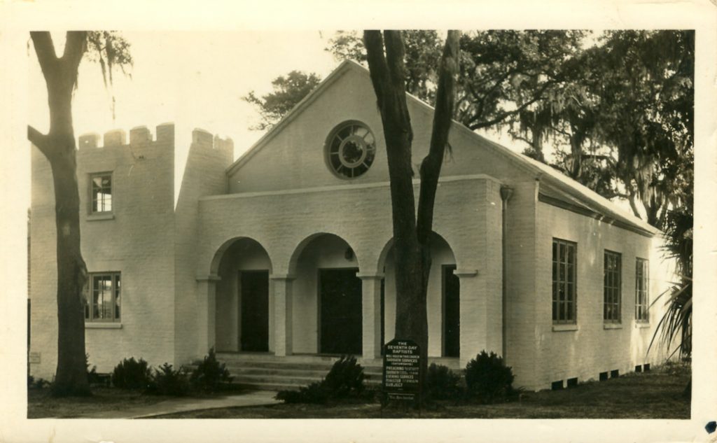 Daytona Seventh Day Baptist Church Florida Baptist Historical Society