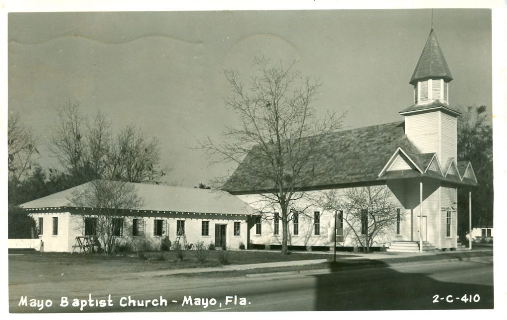 Mayo Baptist Church Florida Baptist Historical Society