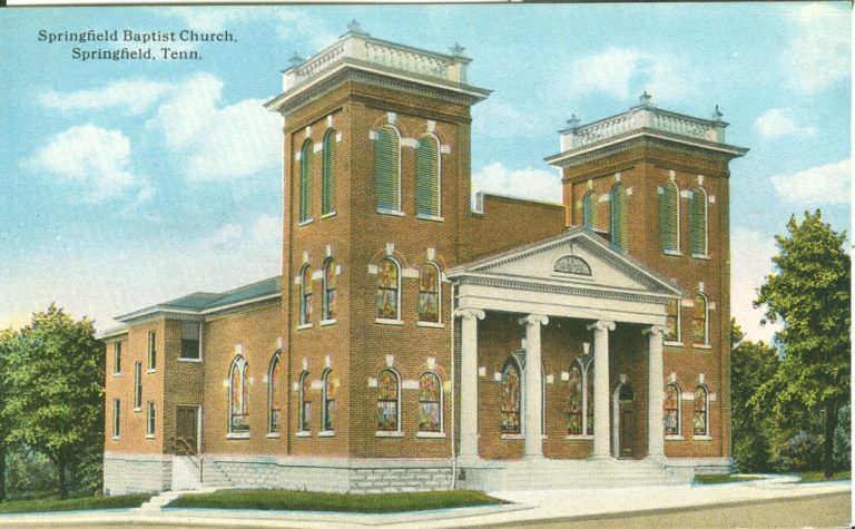 Springfield First Baptist Church | Florida Baptist Historical Society