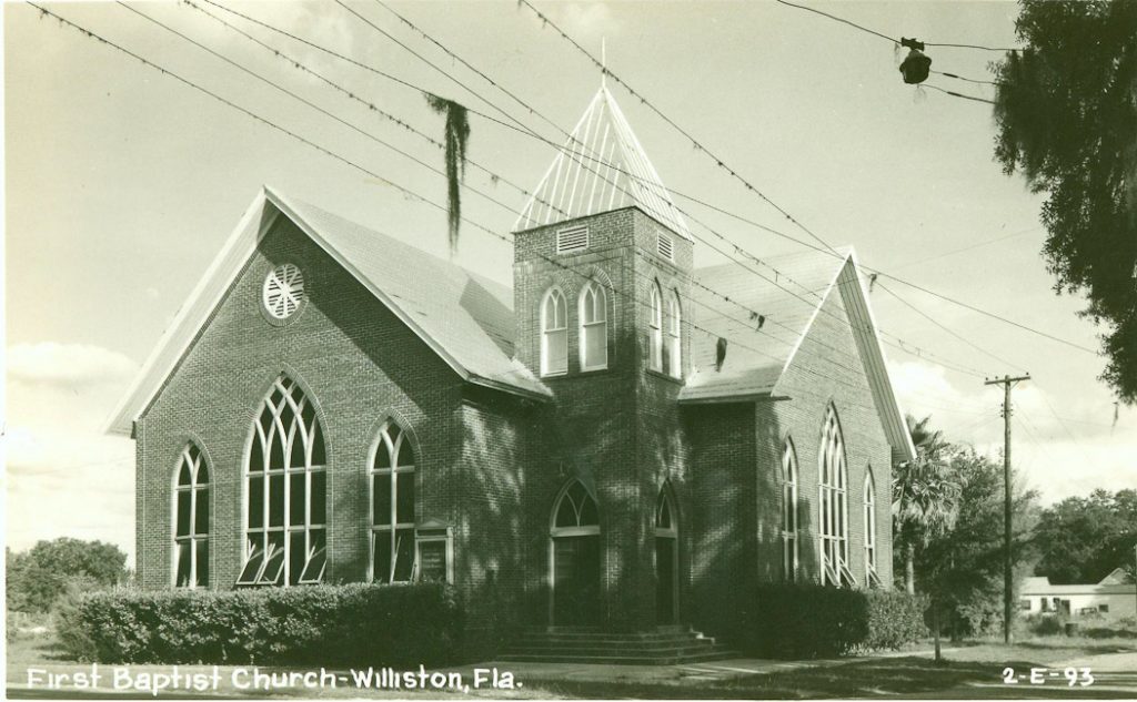 Williston First Baptist Church Florida Baptist Historical Society